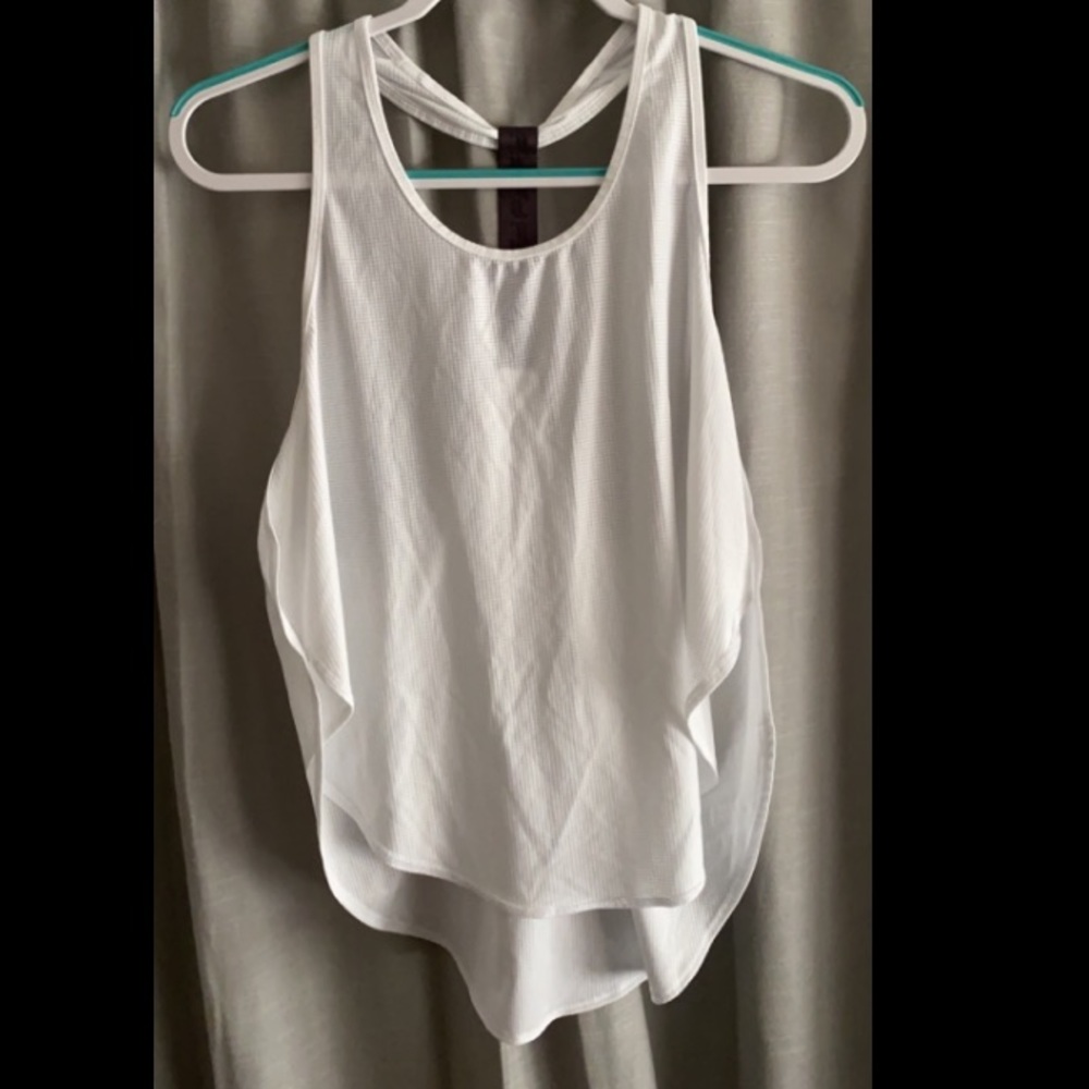 White fabletics tank